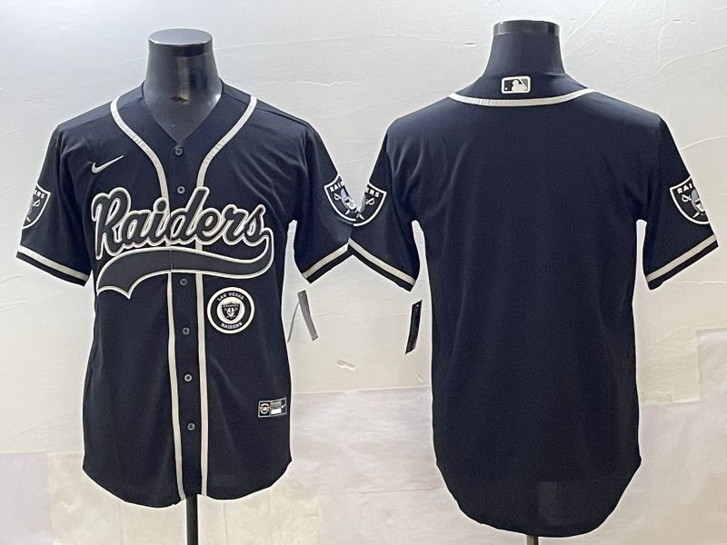 Men 2025 Oakland Raiders Blank Black Joint Name Nike Limited NFL Jersey style 20->oakland raiders->NFL Jersey